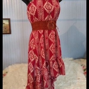 Western high low dress